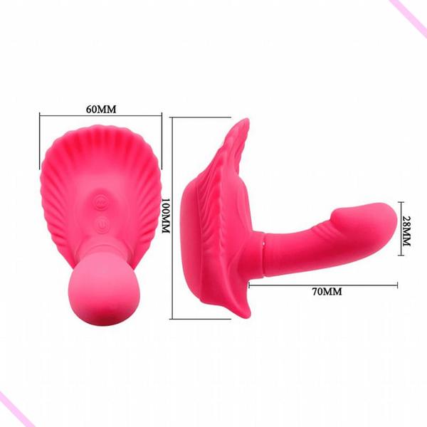 Imagem de Vibrador Silicone com Vibro e controle remoto