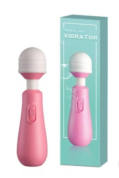 Imagem de Vibrador Varinha Mágica + Lubrificante Íntimo Love Lub + Pepper Ball Morango