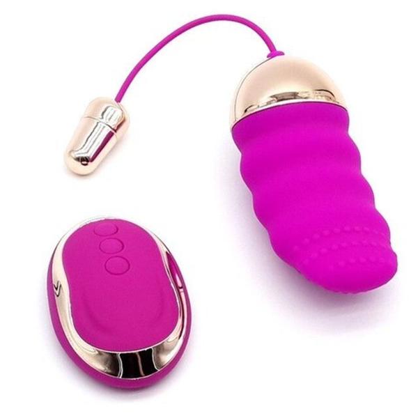 Imagem de Vibrador wee bullet em silicone recarregável com saliência 10 vibração e controle wireless vipmix