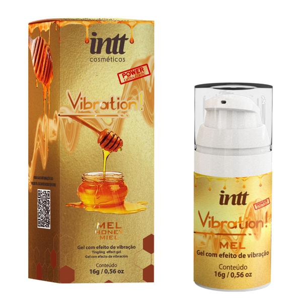 Imagem de Vibration Gel Excitante Que Vibra Power Sabor Mel - INTT