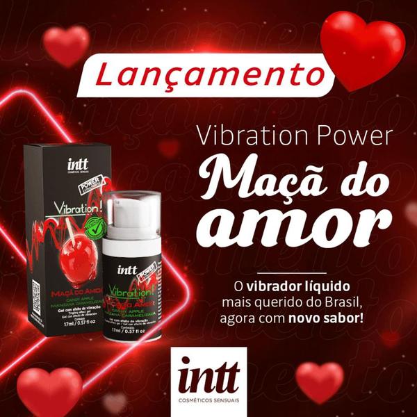 Imagem de Vibration Power Extra Forte Maçã Do Amor Intt Gel Lubrificante 17ml