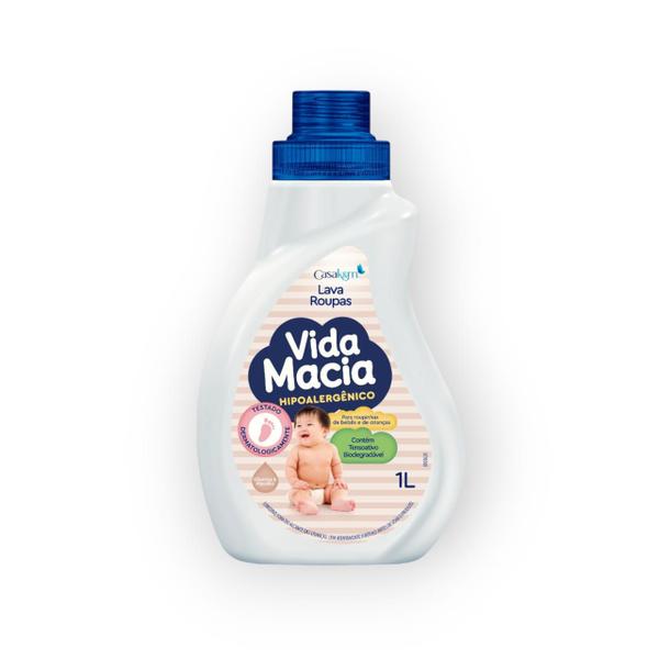 Imagem de Vida macia lava-roupas liquido glicerina & algodao 1l