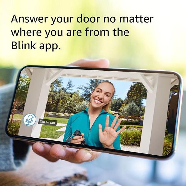 Imagem de Video Doorbell Blink Áudio bidirecional HD Video Motion Alexa White