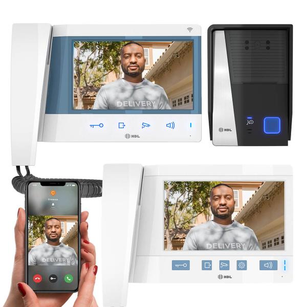 Imagem de Vídeo Porteiro Com Wifi 2 Pontos HDL Connect Aplicativo Celular Viva-Voz