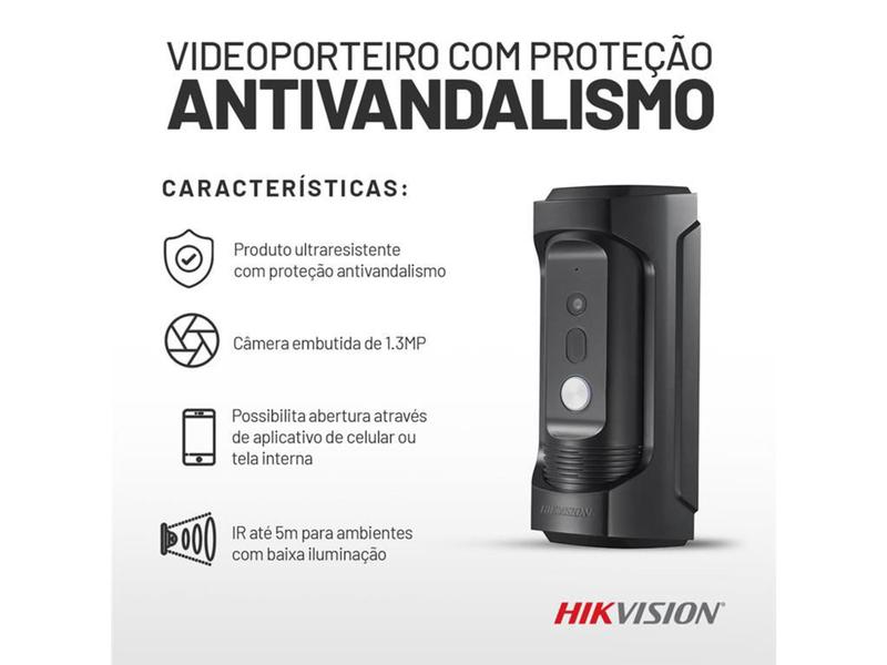 Imagem de Video porteiro hikvision ds-kb8113-ime1 vandal