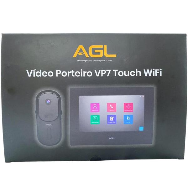 Imagem de Vídeo Porteiro Wifi  Inteligente  Com Câmera AGL VP7 Touch AGL