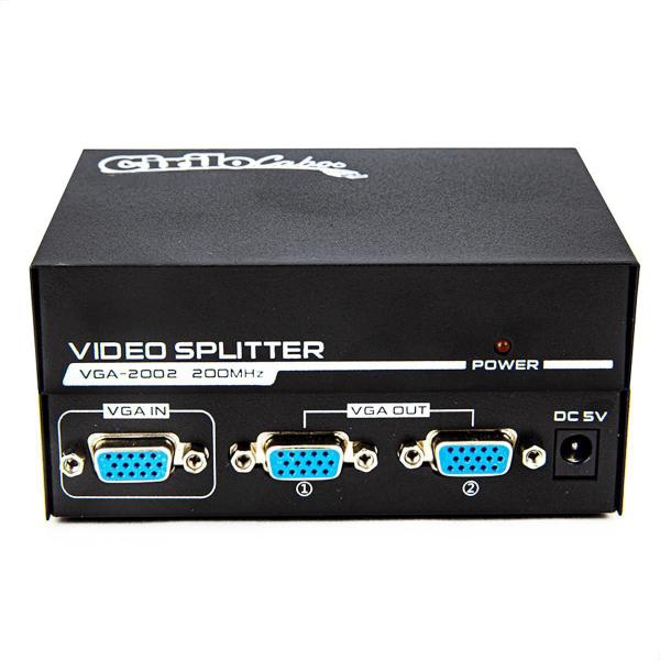 Imagem de Vídeo Splitter 1X2 - Distribuidor De Sinal Vga - Kit Com 5