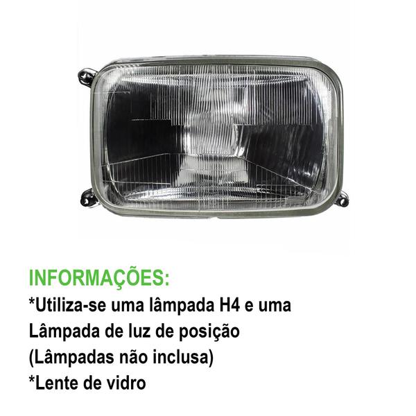 Imagem de Vidro farol caminhão vw 1994 a 1999 l/d