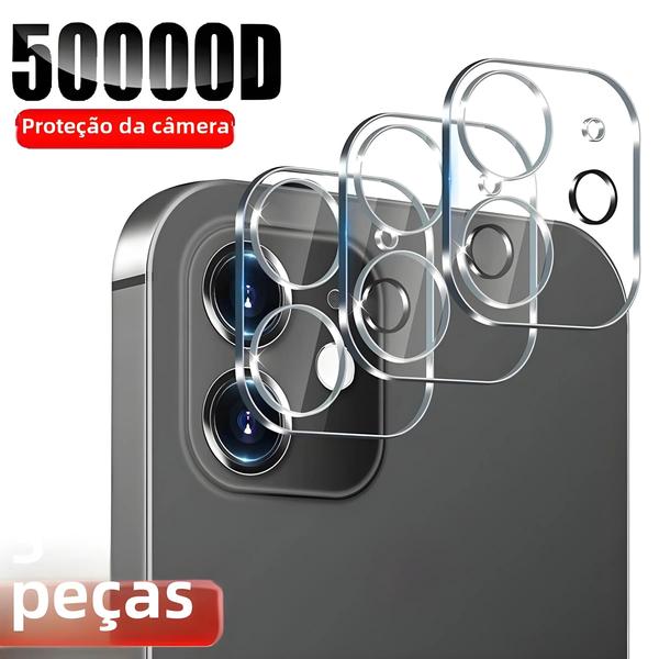 Imagem de Vidro para iPhone, protetor de tela, filme para iPhone 16, 15 Pro Max, 16 Plus, 3pcs