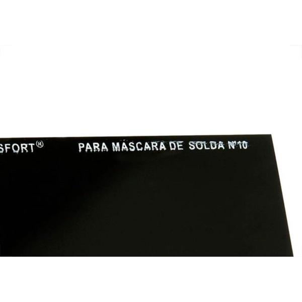 Imagem de Vidro Retangular Escuro Mascara Solda 10 8073 - Kit C/25