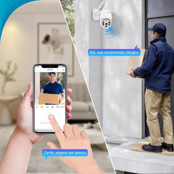 Vigilância 360 Externa Hd Wifi Prova Dágua - Atena Imagem de Vigilância 360 Externa Hd Wifi Prova Dágua