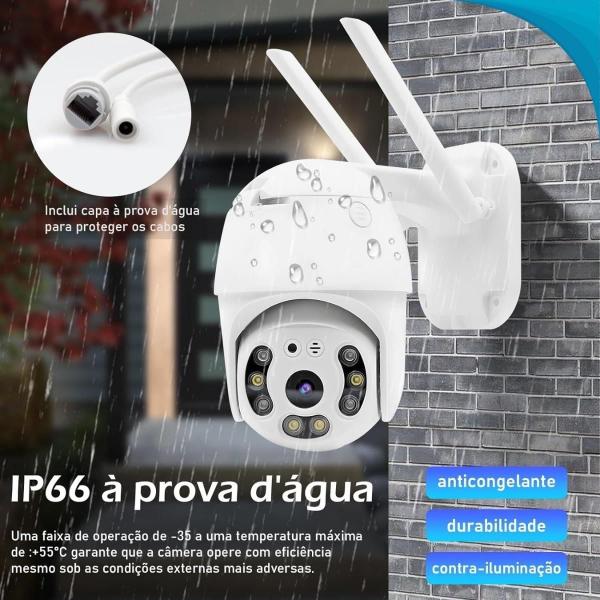 Vigilância 360 Externa Hd Wifi Prova Dágua - Atena Imagem de Vigilância 360 Externa Hd Wifi Prova Dágua