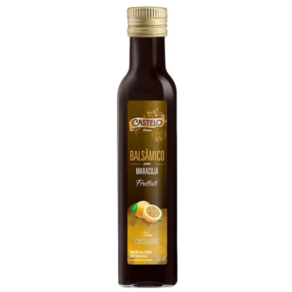 Vinagre Balsâmico com Maracujá Fruttati 5% Castelo 250ml Imagem de Vinagre Balsâmico com Maracujá Fruttati 5% Castelo 250ml