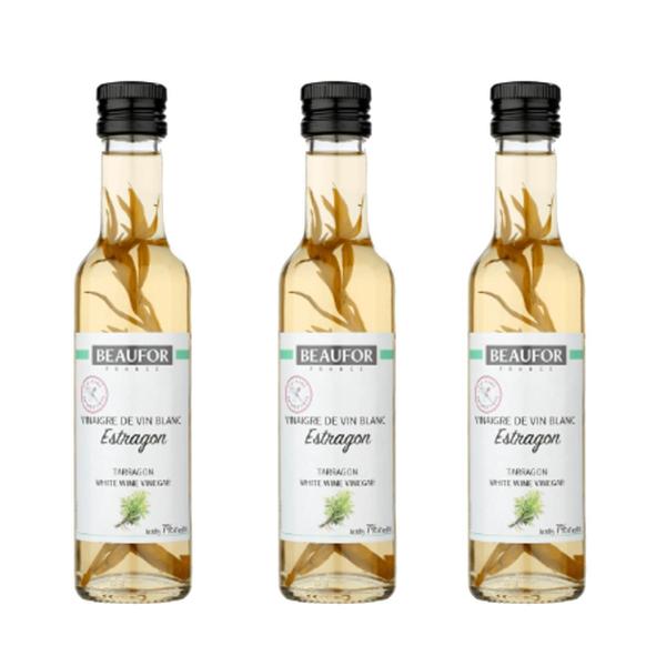 Vinagre Beaufor Vinho Branco Com Estragao 250Ml (3 Und) Imagem de Vinagre Beaufor Vinho Branco Com Estragao 250Ml (3 Und)