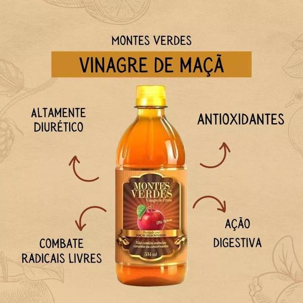 Imagem de Vinagre De Fruta Maça Natural Montes Verdes 530ml