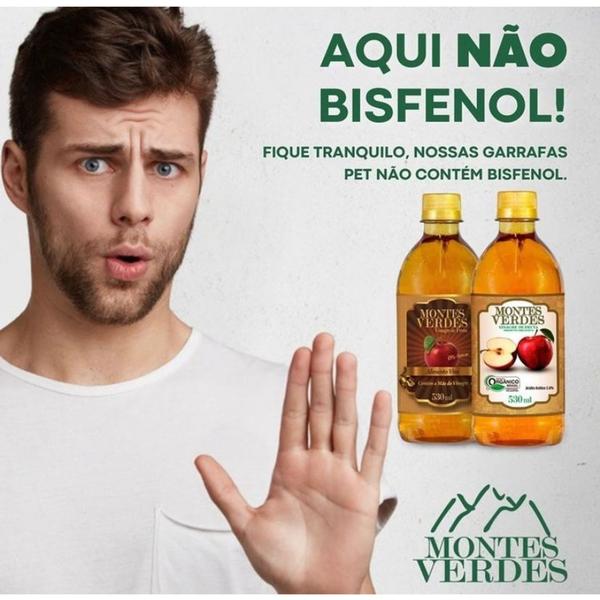 Imagem de Vinagre De Fruta Maçã Orgânico 5% Acidez - 530ml - Montes Verdes