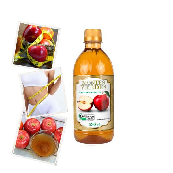 Imagem de Vinagre De Fruta Maçã Orgânico 5% Acidez - 530ml - Montes Verdes