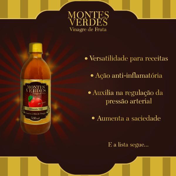 Imagem de Vinagre de Fruta Maçã Orgânico 530ml - Montes Verdes