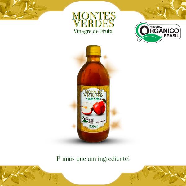 Imagem de Vinagre de Fruta Orgânico  Zero Açúcar  530 mL  Montes Verdes