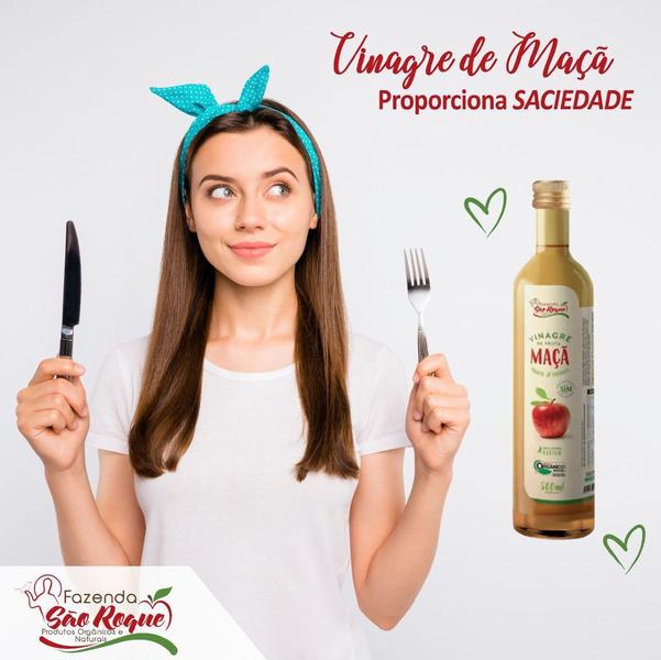 Vinagre de Maçã Orgânico Fazenda São Roque - 500ml Imagem de Vinagre de Maçã Orgânico Fazenda São Roque - 500ml