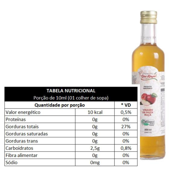 Vinagre de Maçã Orgânico Fazenda São Roque - 500ml Imagem de Vinagre de Maçã Orgânico Fazenda São Roque - 500ml