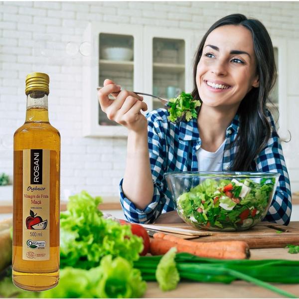 Vinagre De Maçã Orgânico Rosani 500Ml Imagem de Vinagre De Maçã Orgânico Rosani 500Ml