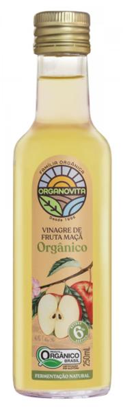 Vinagre De Maçã Orgânico (Sem Adição Água) Organovita 250 Ml Imagem de Vinagre De Maçã Orgânico (Sem Adição Água) Organovita 250 Ml