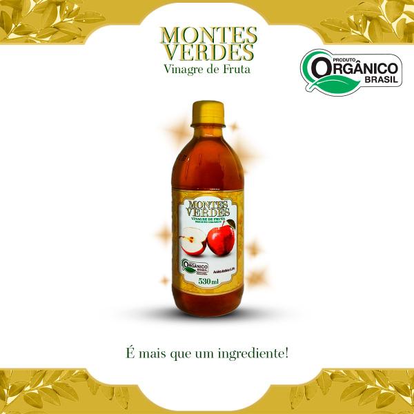 Vinagre de Maçã Orgânico - Zero Açúcar 530 mL Montes Verdes Imagem de Vinagre de Maçã Orgânico - Zero Açúcar 530 mL Montes Verdes