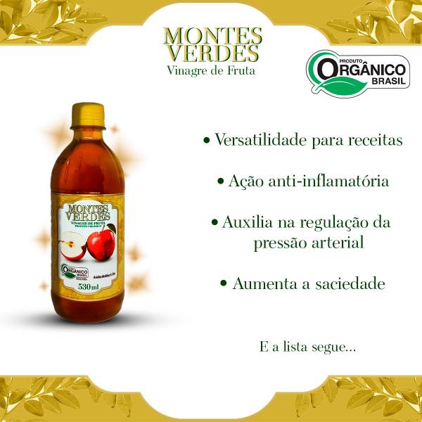 Vinagre de Maçã Orgânico - Zero Açúcar 530 mL Montes Verdes Imagem de Vinagre de Maçã Orgânico - Zero Açúcar 530 mL Montes Verdes