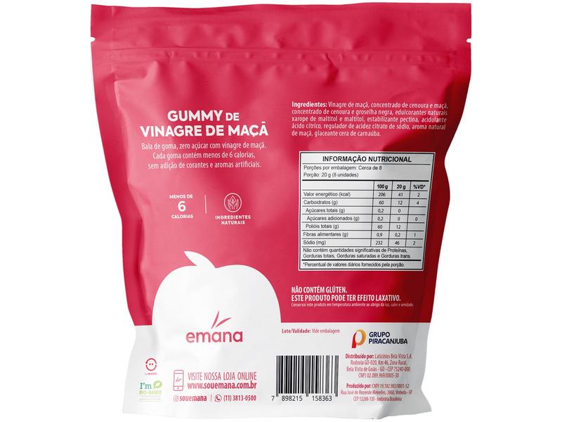 Imagem de Vinagre de Maçã Suplementar em Goma Emana Gummy 60 Gomas