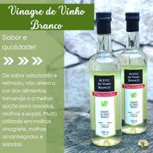 Vinagre De Vinho Branco Italiano Paganini 500Ml (6 Vidros) Imagem de Vinagre De Vinho Branco Italiano Paganini 500Ml (6 Vidros)