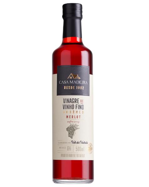 Imagem de Vinagre de Vinho Tinto Fino Gourmet Merlot Casa Madeira 500 ml