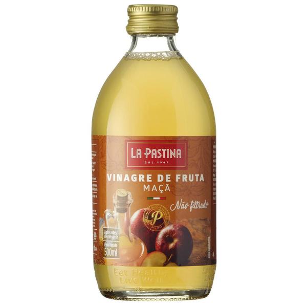 Vinagre Italiano La Pastina Maçã Não Filtrado 500Ml (3X) Imagem de Vinagre Italiano La Pastina Maçã Não Filtrado 500Ml (3X)