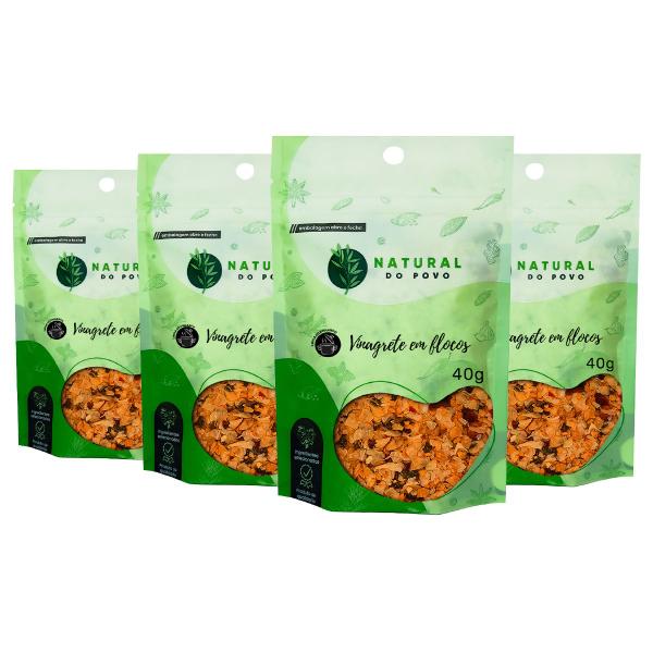 Vinagrete em Flocos Pouch Refil 40g - 4 - Natural do Povo Imagem de Vinagrete em Flocos Pouch Refil 40g - 4