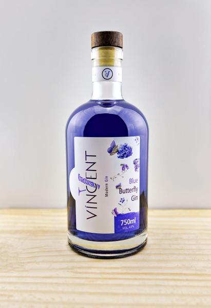 Imagem de Víncent Blue Butterfly Gin 750 ml