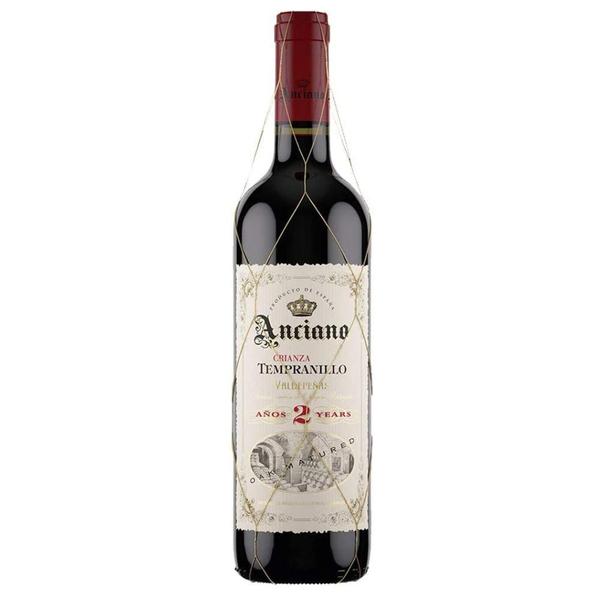 Vinho Anciano Tempranillo Crianza 2 Anos 750ml Imagem de Vinho Anciano Tempranillo Crianza 2 Anos 750ml