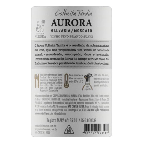 Imagem de Vinho AURORA Colheita Tardia Branco 500ml (6 unidades)