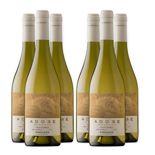 Imagem de Vinho Branco Chardonnay Emiliana Adobe 750ml (6 Unidades)