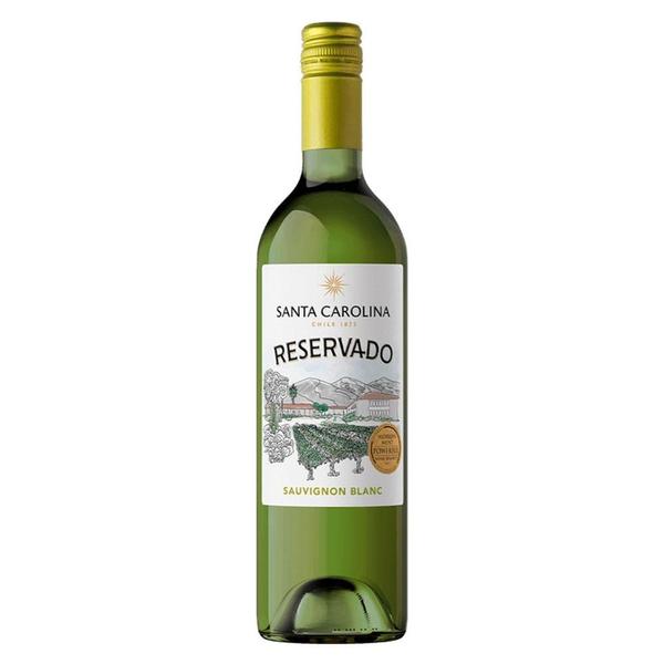 Vinho branco chileno santa carolina reservado sauvignon blanc 750ml Imagem de Vinho branco chileno santa carolina reservado sauvignon blanc 750ml