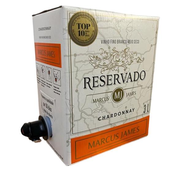 Imagem de Vinho Branco Marcus James Chardonnay Demi Sec Bag 3 Litros