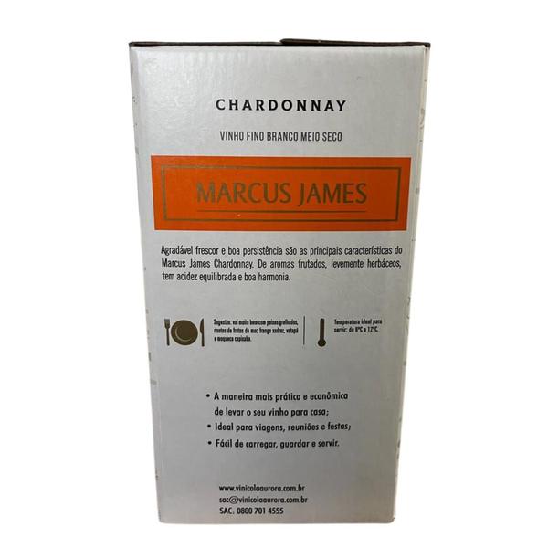 Imagem de Vinho Branco Marcus James Chardonnay Demi Sec Bag 3 Litros