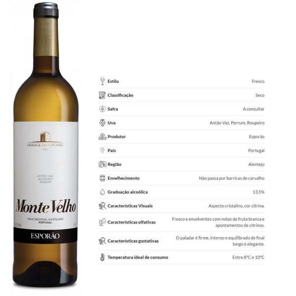 Imagem de Vinho Branco Monte Velho Esporão Portugal Wine 750ml