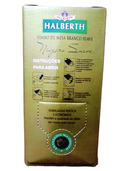 Imagem de Vinho Branco Niágara Suave Bag-in Box Halberth 5l