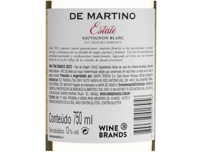 Imagem de Vinho Branco Seco De Martino Premium