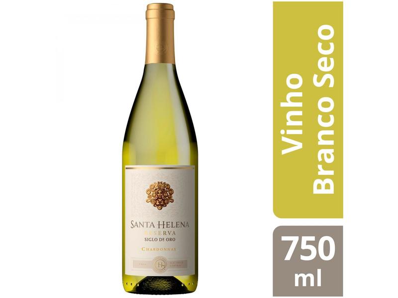 Imagem de Vinho Branco Seco Santa Helena Reserva Siglo De Oro Chardonnay Chile 2018 750ml