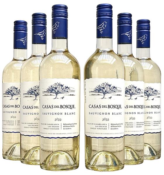 Imagem de Vinho Casas Del Bosque Reserva Sauvignon Blanc  Kit 6 Garrafas  Oferta