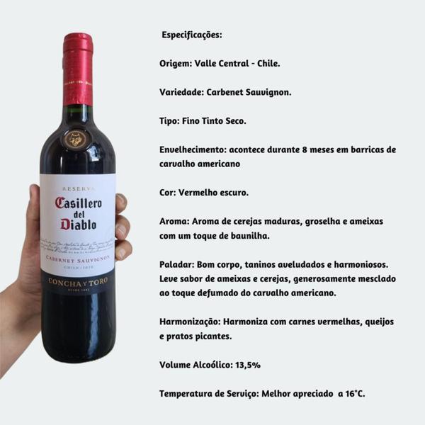 Imagem de Vinho Casillero Del Diablo Cabernet 750Ml