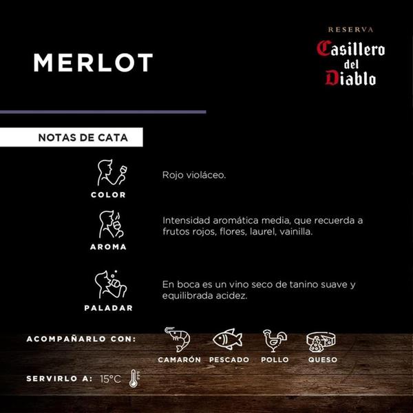 Imagem de Vinho Casillero Del Diablo Merlot 750Ml (6 Garrafas)