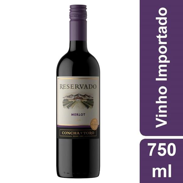 Imagem de Vinho Chileno Concha y Toro Reservado Merlot 750ml