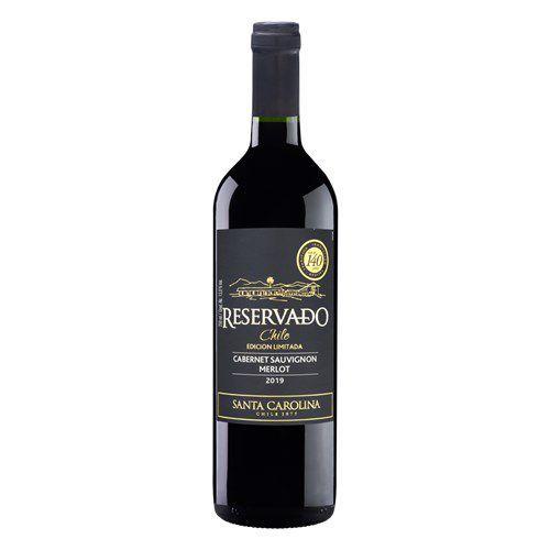 Vinho Chileno Tinto Santa Carolina Reservado Cabernet Sauvignon e Merlot 750Ml Imagem de Vinho Chileno Tinto Santa Carolina Reservado Cabernet Sauvignon e Merlot 750Ml